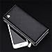 William POLO Men's Genuine Soft Cow Leather Long Purse Mens Wallet Money Clip