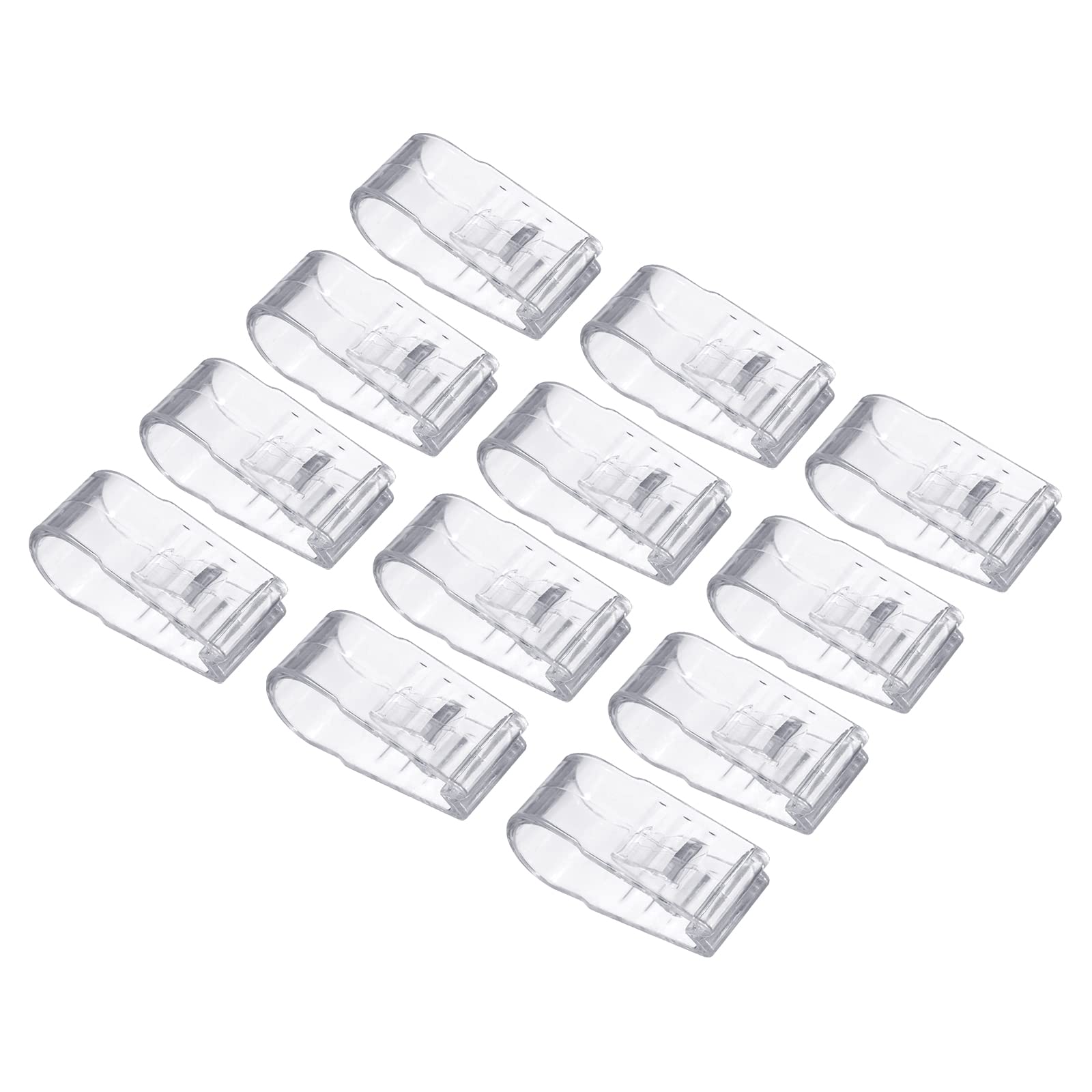 PATIKIL Quilt Cover Clips,12pcs No Pins Plastic Duvet Clips Keep Corner in Place Quilt Fixer for Clip Bed Sheet Fastener Clip,Transparent