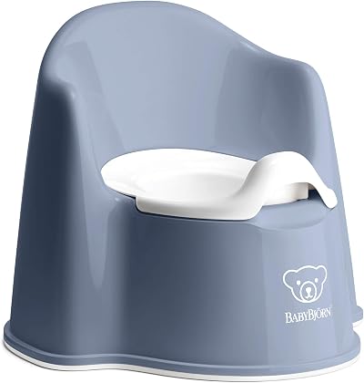 BabyBjörn Potty Chair Deep Blue White Brand New
