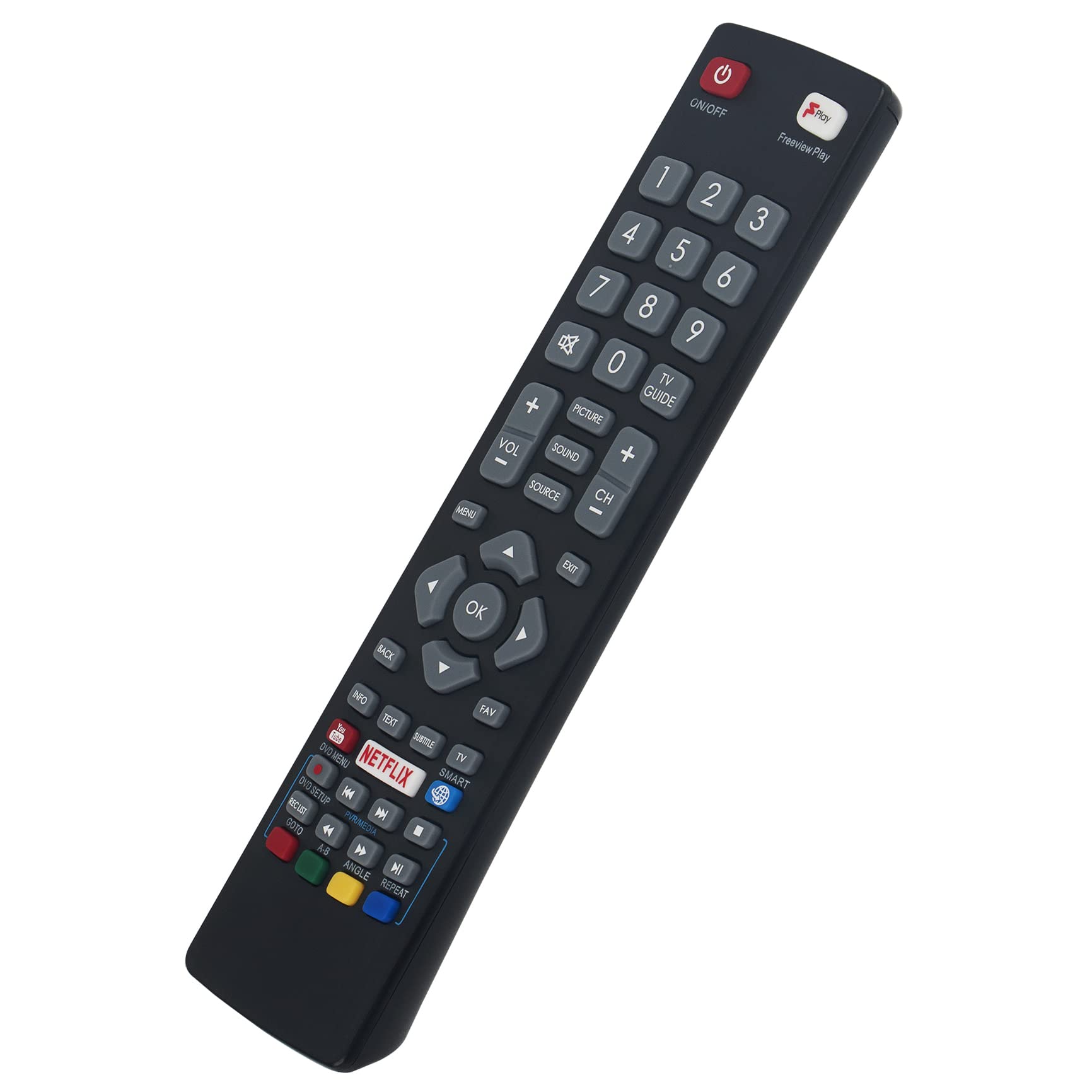 Replacement Remote Control Fit for BLAUPUNKT BLA-32/138Q-GB-11B4-EGPF-UK TV BLFRMC0010