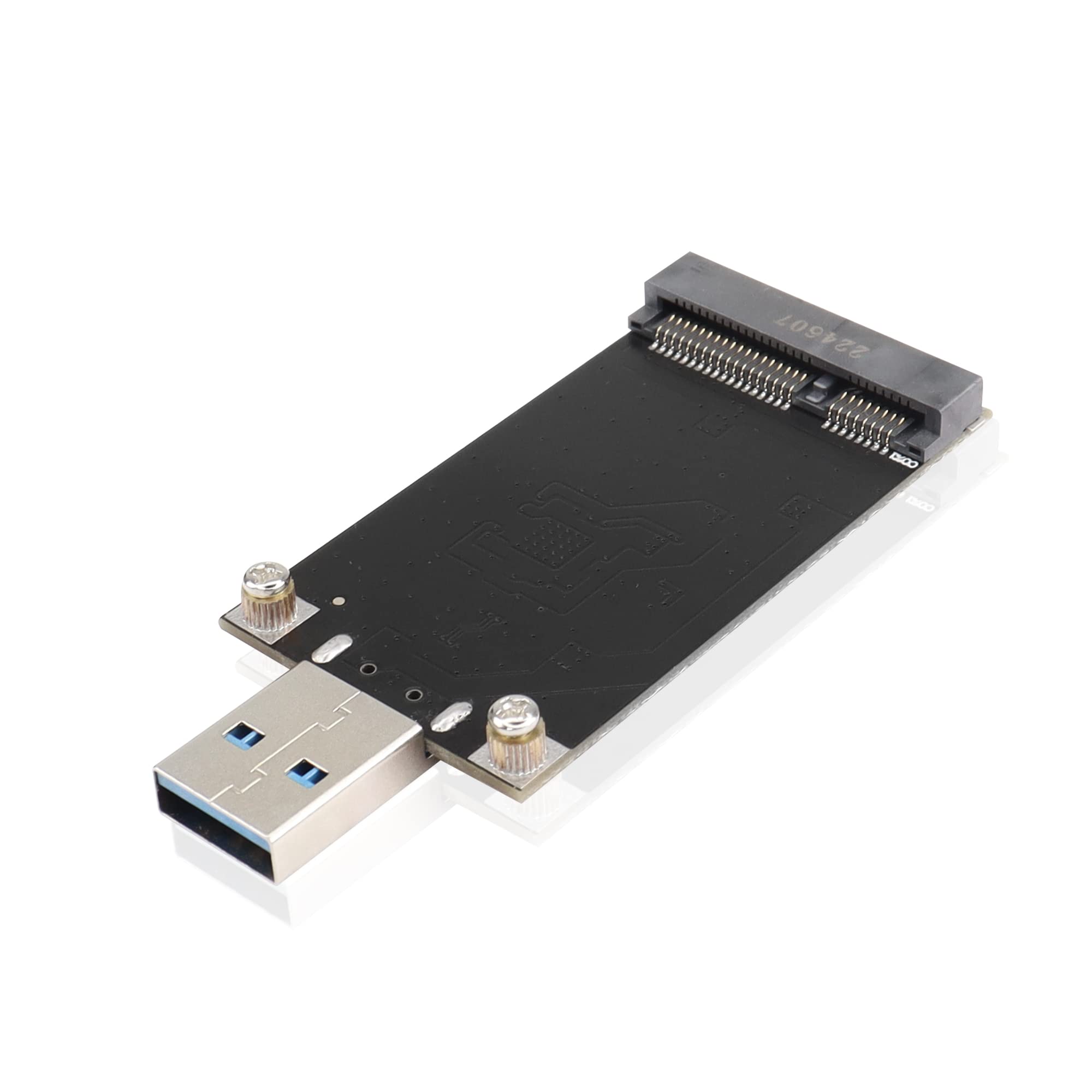 GINTOOYUN MSATA to USB 3.0 Mobile Hard Drive Enclosure 50x30mm MSATA SSD to USB3.0 Interface Conversion Adapter for Laptops,Desktop Computers,MSATA Solid-State Drives,etc