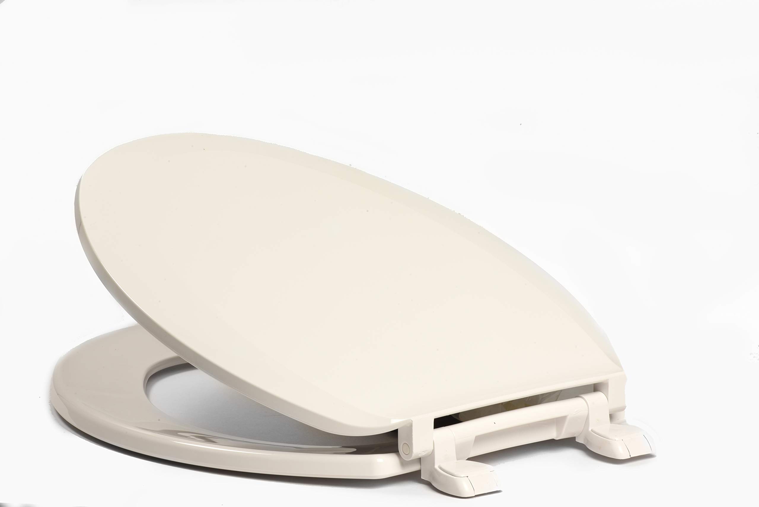 Centoco 1600-001 Elongated Plastic Toilet Seat, Standard Economy Model, White