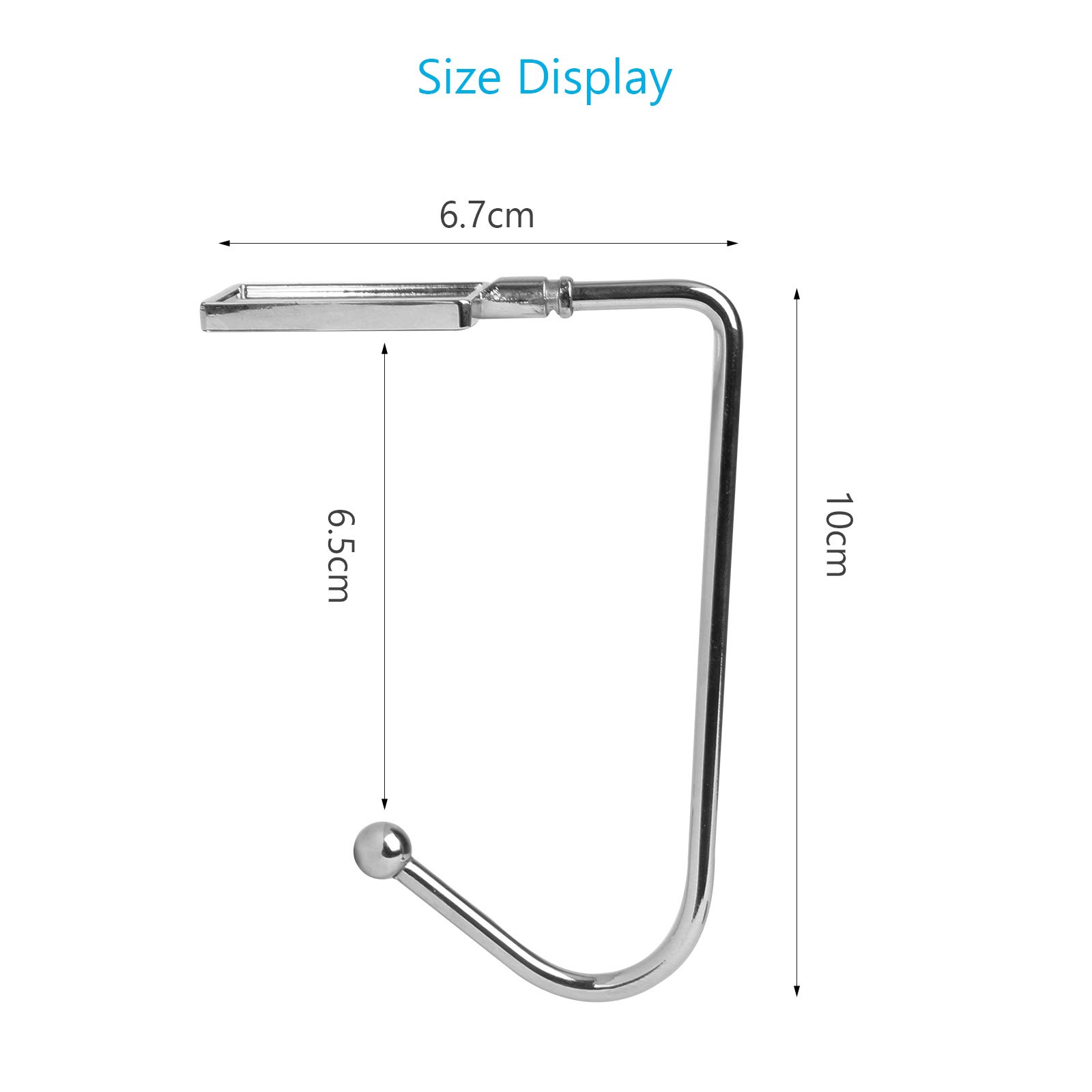 TAZEMAT 4 Stück Weihnachtsstrumpf Halter Weihnachtsstrumpf-Haken Metall quadratische Halter für Kaminsimse mit rutschfestem Design für Weihnachten Party Dekoration