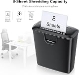 Bonsaii S120-C 8-Sheet StripCut Shredder 13L Overheat Protection CD Card view 2