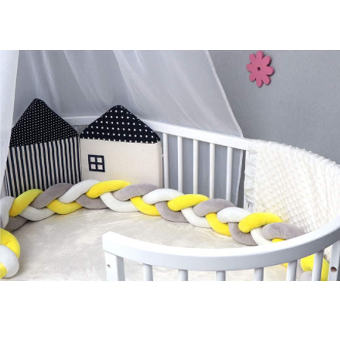 Levoberg Tour De Lit Tresse Bebe En Velours Tour De Lit Bebe Parc Choc Coussin Serpent Berceau Fille Garcon 1m Rose Accessoires De Literie Tours De Lit Lawawarenesssociety In