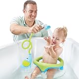 Yookidoo Baby Bath Shower Head Elephant Water Pump Blue view 7