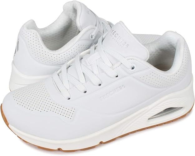 Amazon スケッチャーズ Street Uno Stand On Air スニーカー ホワイト 白 Us7 0 24 0 Skechers スケッチャーズ スニーカー