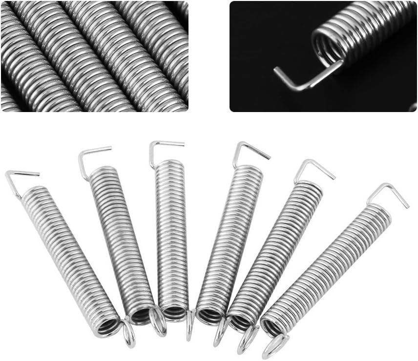 Hztyyier 6Pcs Guitar Tremolo Bridge, Professional Electric Good Elasticity Excellent Tension Guitar Tremolo Bridge Springs for ST Type - Image 4