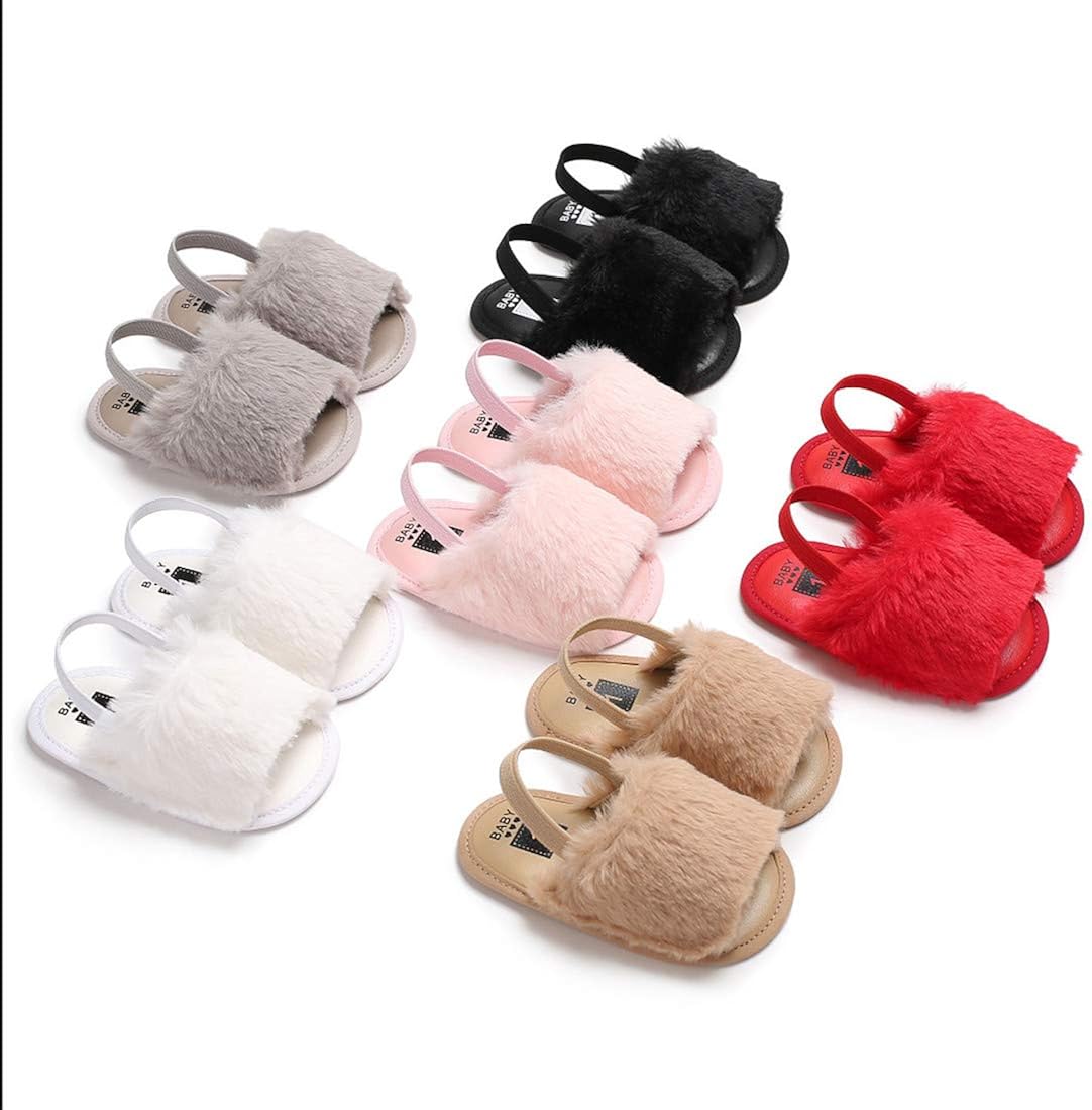 infant fur slides