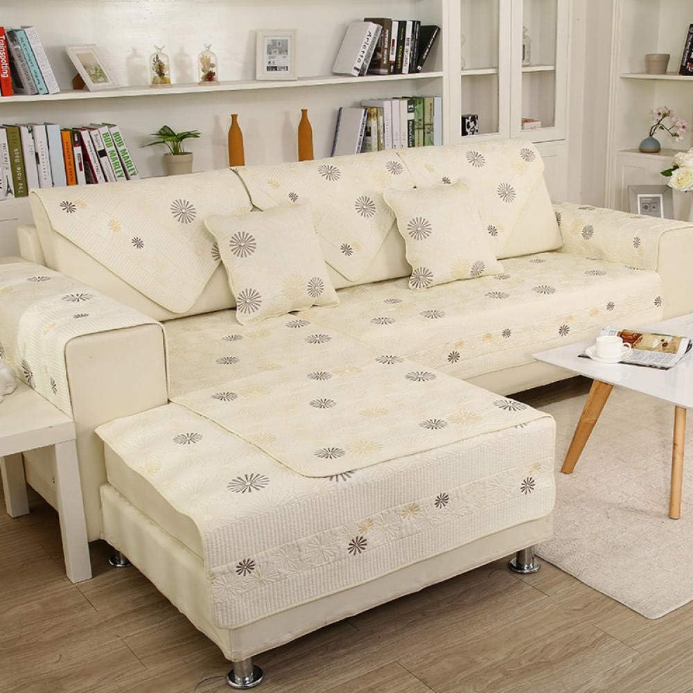 B/H Machine Washable Sofa Cover,Flower Antiskid Simple Modern Sofa Set Lshaped Sofa Set