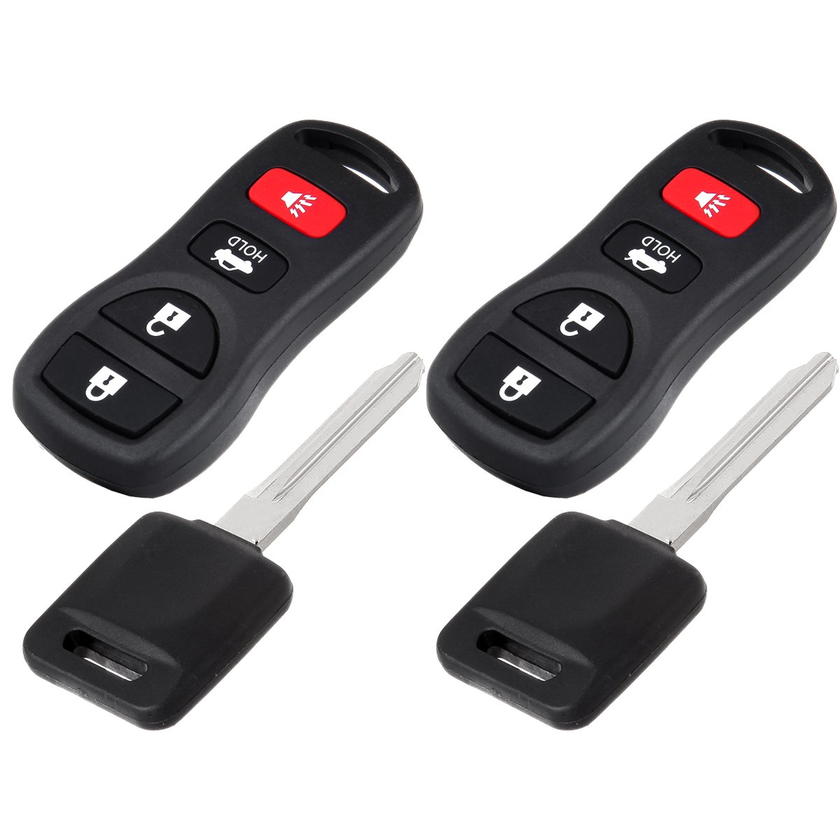 Amazon.com: SCITOO Replacement Keyless Entry Remote Control Car Key Fob  Ignition Transpondr Blade Blank fit Nissan Maxima Altima Sentra KBRASTU15  ...
