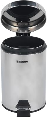 Beldray Small Round Stainless Steel Pedal Bin 3L Soft Close With Inner Bucket view 4