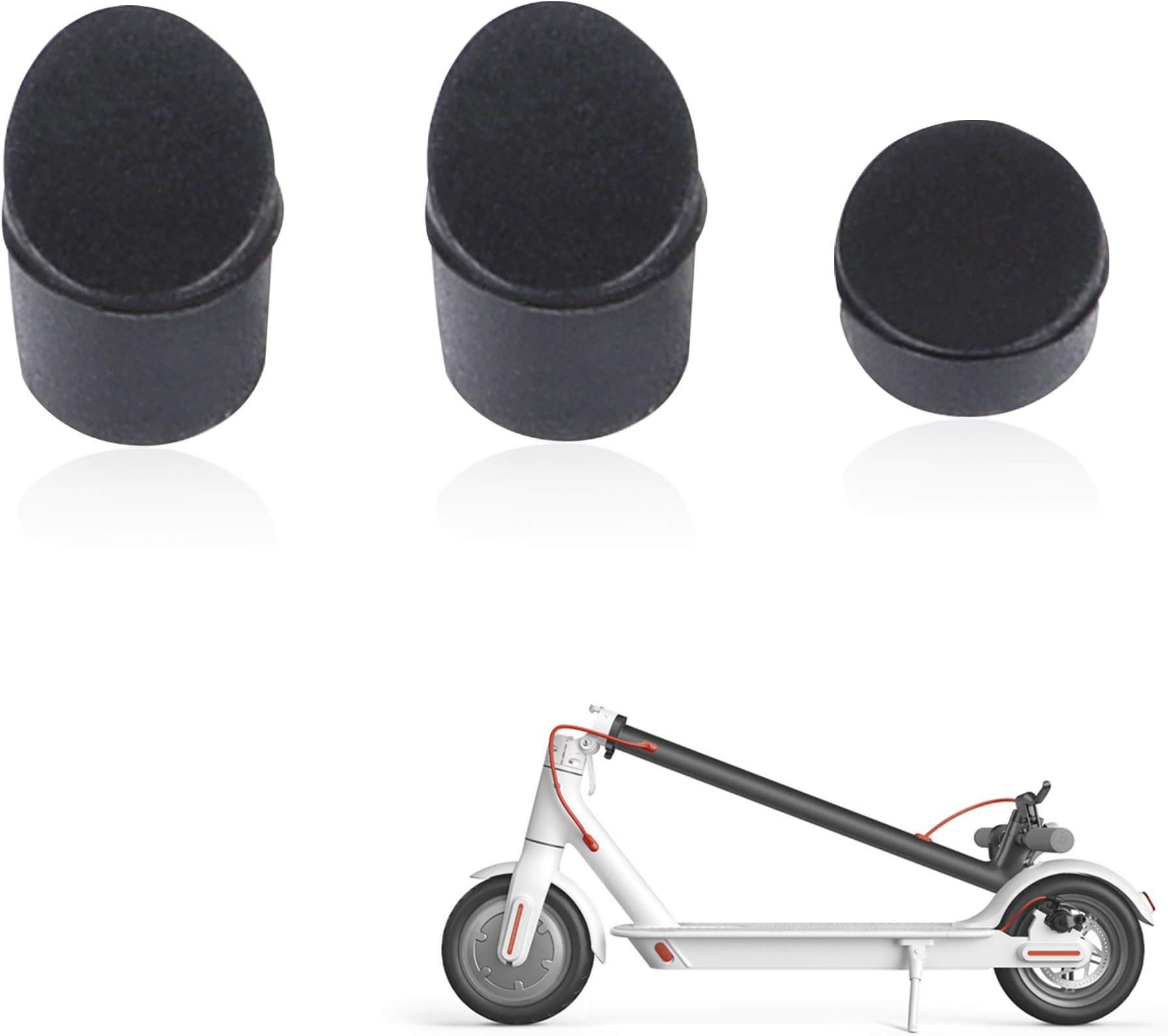 AtukaScrew Cover Rear Mudguard Rubber Screw Cap Black For Xiaomi M365 Electric Scooter Replacement Part Accessory