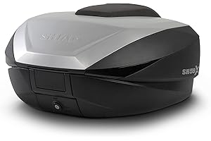 SHAD SH59X Expandable Top Case - Adjustable Volume (46-58L), Aluminum Cover Included, Baseplate Included, Secure Lock System, Bike-Specific Racks sold Separately
