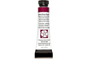 Daniel Smith Extra Fine Watercolor Paint, 5ml Tube, Quinacridone Magenta, 284610090, 0.17 Fl Oz (Pack of 1)