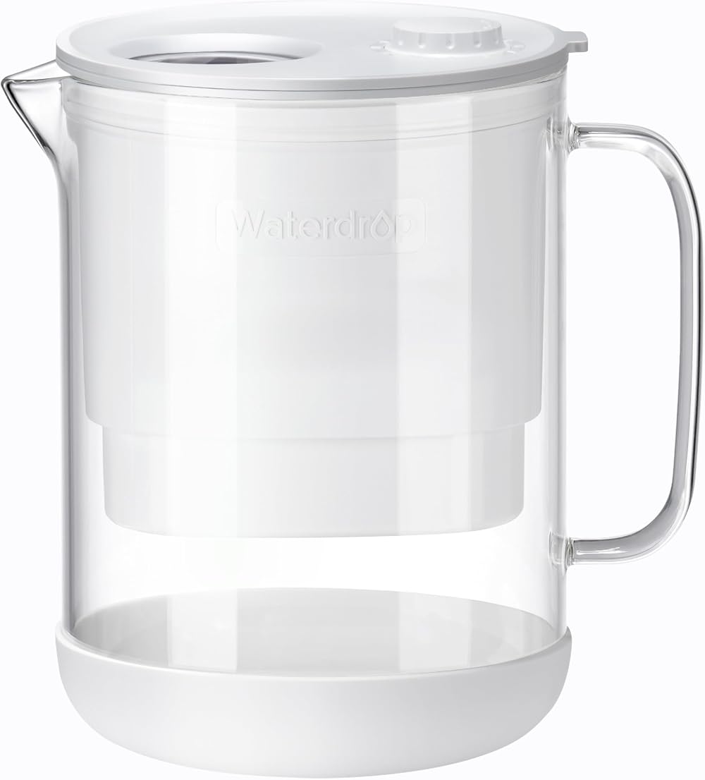 Waterdrop Glass Water Filter Jug 1.5L 2 Months Filtration NSF 42 53 372