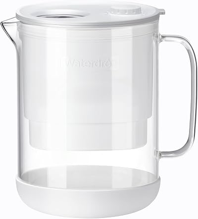 Waterdrop Glass Water Filter Jug 1.5L 2 Months Filtration NSF 42 53 372