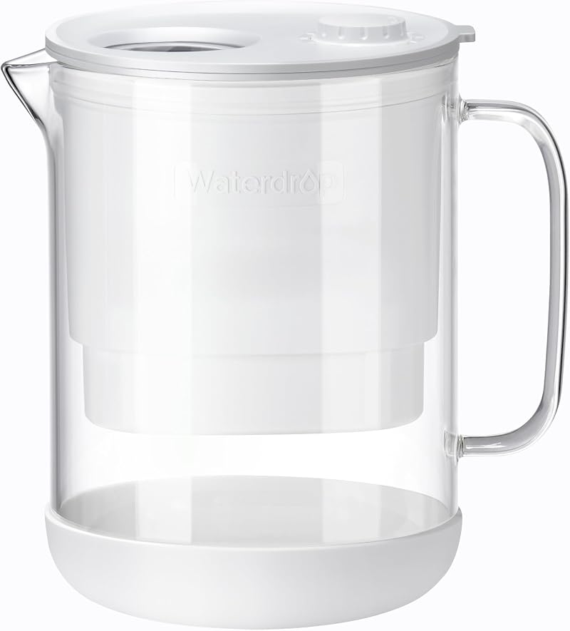 Waterdrop Glass Water Filter Jug 1.5L 2 Months Filtration NSF 42 53 372