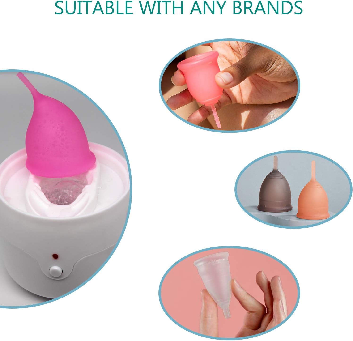 MR.A Menstrual Cup Steamer Machine for Cleaning Menstration Cups in 3 Mins – Nature Fragrance Free Menstrual Cup Wash Kit for Menstrual Disc – A Alternative Solution for Any Period Cup On Travel: Health & Personal Care