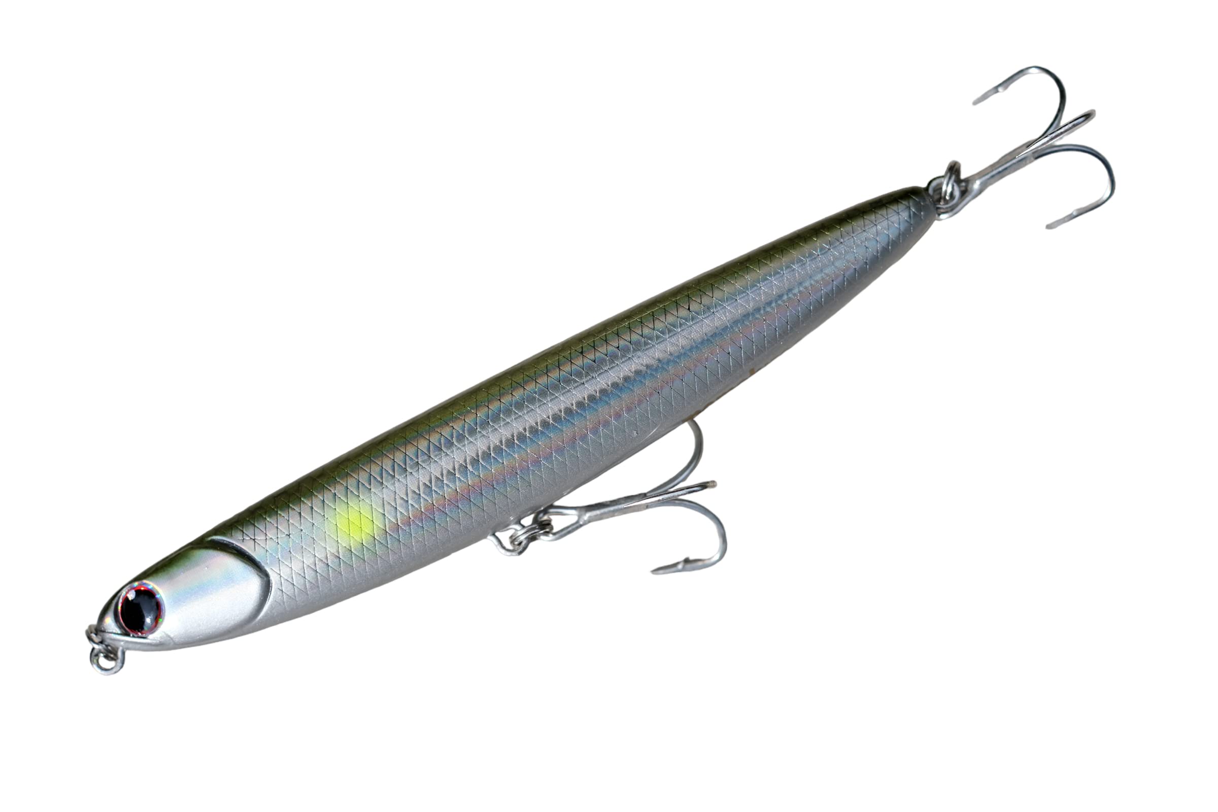 momolures - Salty Skimmer 110mm 14g bass lures topwater pencil bait sea fishing (AYU (Rattle in))