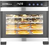 SousVideTools 6 Tray Stainless Steel Food Dehydrator with Touch Panel view 2