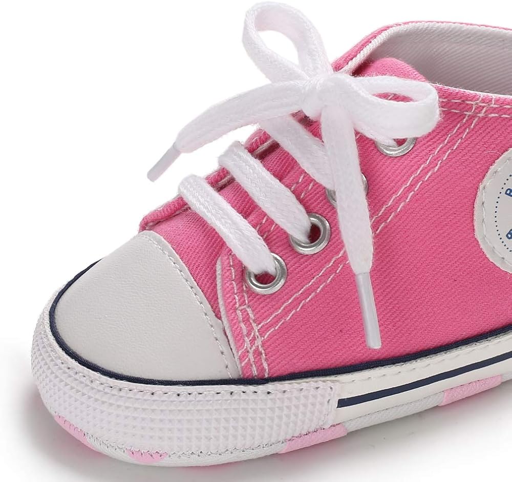  | Save Beautiful Baby Girls Boys Canvas Sneakers Soft Sole High-Top Ankle Infant First Walkers Crib Shoes | Sneakers