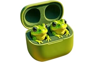 Frog Earbuds Wireless Bluetooth, Cute Animal Shaped Bluetooth Earbuds with Charging Case, Wireless in Ear Headphones, Deep Ba