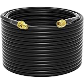 onelinkmore Low-Loss Coaxial Extension Cable 75Ft RG58 SMA Female to SMA Male Extension RF Coaxial Cable Connector and Two-Wa