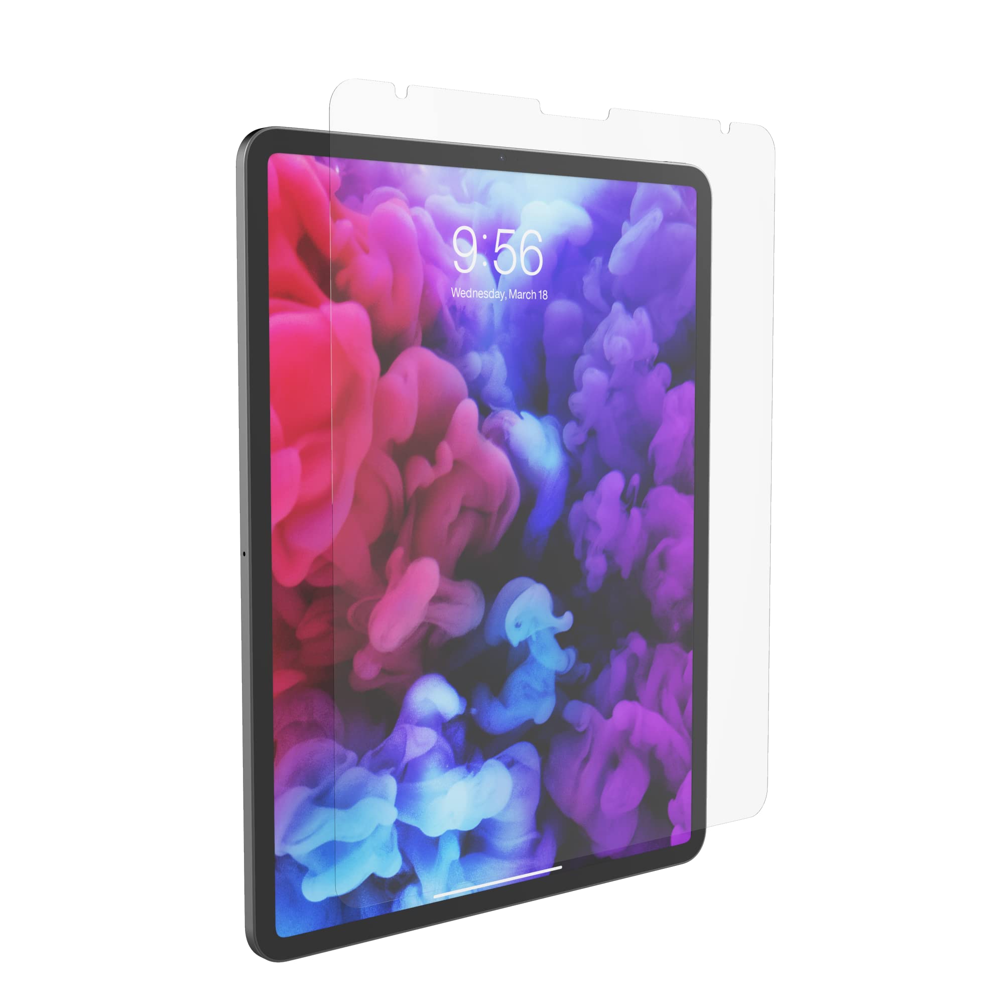 Photo 1 of ZAGG InvisibleShield Glass Elite VisionGuard Screen Protector for Apple iPad Pro 12.9" (6th/5th/4th/3rd Gen), 3X Shatter Protection, Blue-Light Filtration, Maintains HD Clarity, Anti-Fingerprint Technology