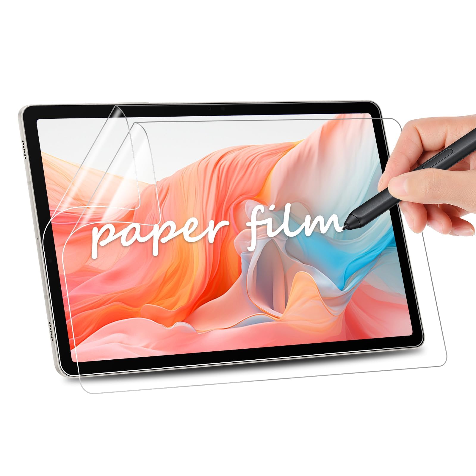 Photo 1 of 2 Pack Paper Screen Protector for Samsung Galaxy Tab S10 Plus/S9 Plus/S8 Plus/S7 Plus/ S7 FE 12.4 inch,Anti Glare Tablet PET Film,Write and Draw Like on Paper,High Touch Sensitivity,for S-Pen