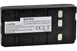 Batmax 2400mAh BN-V12U Battery for JVC BN-V11U BN-V20U BN-V20US BN-V14U BN-V12U BN-V18U GR-1U GR-323U GR-AS-X760U GR-AW1 GR-AW1U GR-AX Series