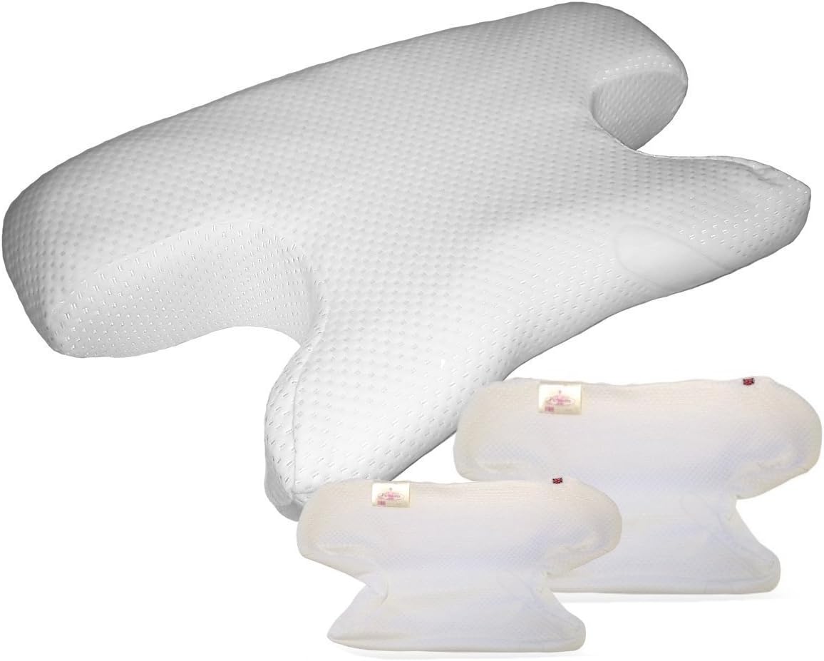 Putnam CPAP BIPAP Continious Positive Air Pressure Sleep Apnea Mask Pillow with Spare Cover (Large King with 2 Spare Covers)