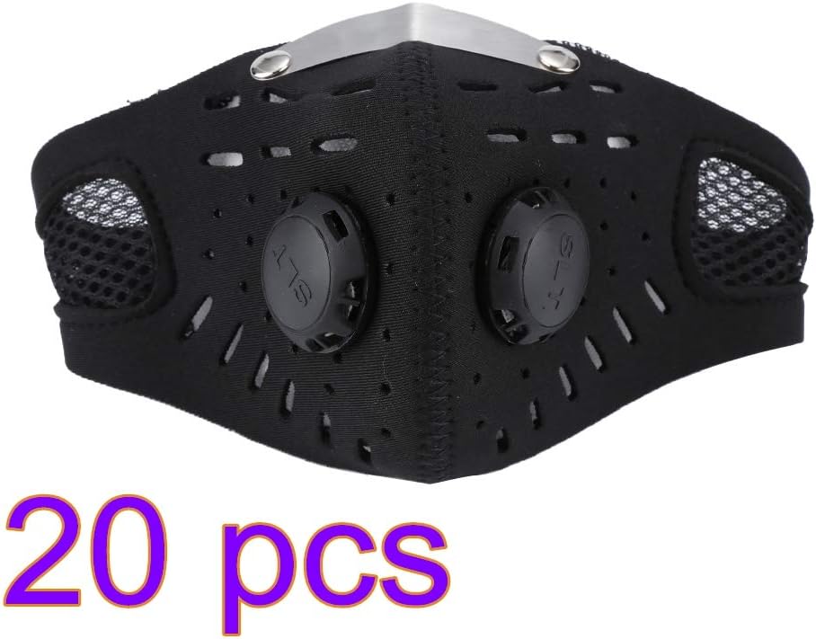 TDORA Dust Face Mask,Air Pollution Smoke Mask Activated Carbon Face Cover PM2.5 Air Filter Mask Activated Carbon Masks Mouth Cover Mask for Running Cycling Motorcycling Skiing