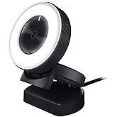 Razer Kiyo: Full HD 1080p 30FPS/720p 60FPS Computer Camera - Built-in Adjustable LED Ring Light Webcam - Advanced Autofocus -