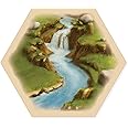 Tabletop Monthly Gold River Hex Scenario Game Pieces compatible with Catan's Settlers of Catan, Seafarers, and Catan Expansions (1 Hex)