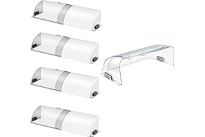 CH24Globall Air Vent Deflector with Powerful Magnets(10 to 14 Inches),AC/Heat Vent Redirector Vent Cover for Floor, Ceiling, Sidewall Registers (Clear-5Pack)