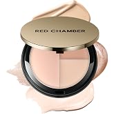 RED CHAMBER HARUKI Tri-Color Multi-Purpose Highlighter#CP401 Snow Song | Multi-Use, 3 Finishes, Soft Brightening,Radiant Pearl,Dewy Glow,Buildable,Hydrating,Blendable,Skin-Care,Everyday or Night Out