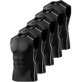Celfaeree 4/5/6 Pack Athletic Sleeveless Shirts for Men Workout Tank Tops Compression Tank Top Gym Muscle Shirts for Running