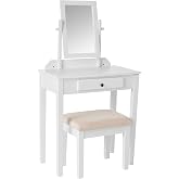Frenchi Home Furnishing Vanity Set, One Mirror, White