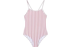 Ewbob One Piece Swimsuit Quick Dry Bathing Suits Kids Cross Shoulder Strap Beach Swimwear for 5-16 Years