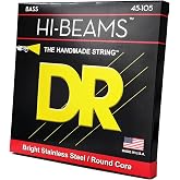 DR Strings HI-BEAM&trade; Stainless Steel Bass Strings (45-105) | Medium gauge &mdash; the balanced all-rounder. Bright, punchy HI-BEAM tone with confident tension for any style or genre.