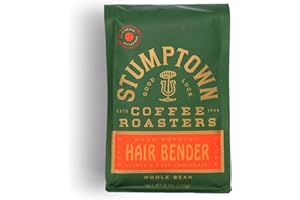 Stumptown Coffee Roasters, Medium Roast Whole Bean Coffee, 100% Arabica Coffee - Hair Bender 12 Ounce Bag with Flavor Notes o