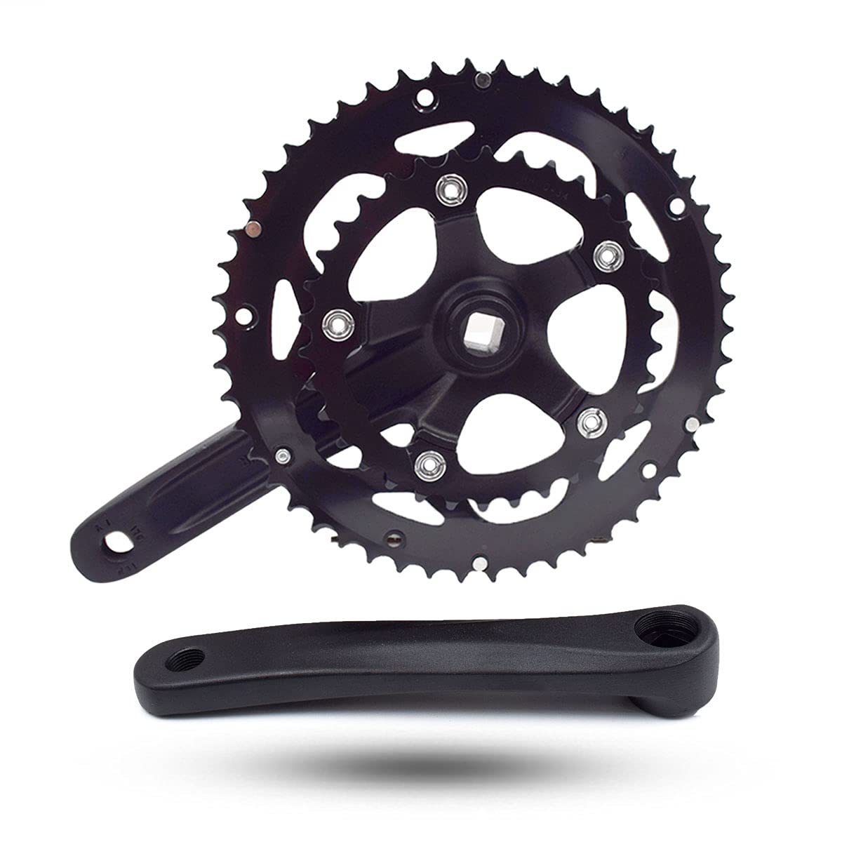 Photo 1 of DRIFT MANIAC Bicycle Crankset 50/34T 52/42T 110BCD Square Taper for Road Treking Bike 170mm Crank Arm
