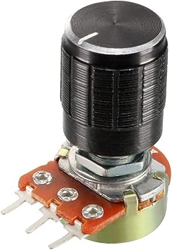 Amazon Co Jp Uxcell ポテンショメータ Wh148 1k Ohm 可変抵抗器 シングルターン 回転式 カーボン フィルム テーパ ノブ付き 1個入り Diy 工具 ガーデン