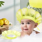 kair Baby Bath Visor Soft Silicone Shower Cap fit for Less Than 24 Months | Comfortable Hair Washing Hat Keep Water Out of Eyes 12 Adjustable Sizes for Toddler Kid Children Head Circumference 12.5"-19"