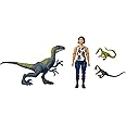 Amazon.com: Jurassic World Human & Dino Pack Sammy, Velociraptor & 2 ...