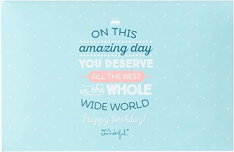 Amazon Com Mr Wonderful Album On This Amazing Day You Deserve All The Best In The Whole Wide World Fabric Blue X X Cm Kitchen Dining Amazon Com Mr Wonderful Album On This Amazing Day You Deserve All The Best In The Whole Wide World Fabric Blue X X Cm Kitchen Dining