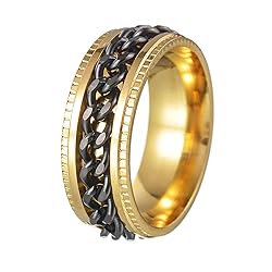 Udolfly Mens Fidget Rings Anxiety Rings for Men