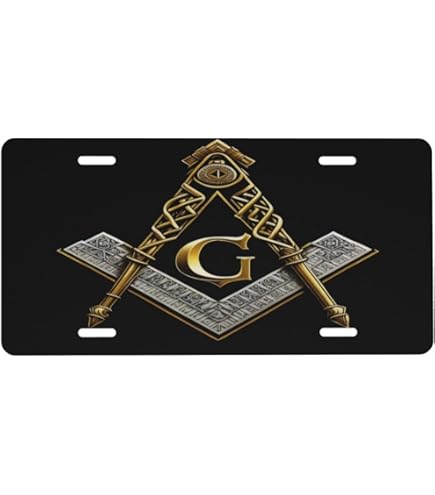 Amazon.com: TG,LLC Masonic Emblem US Made Embossed Aluminum