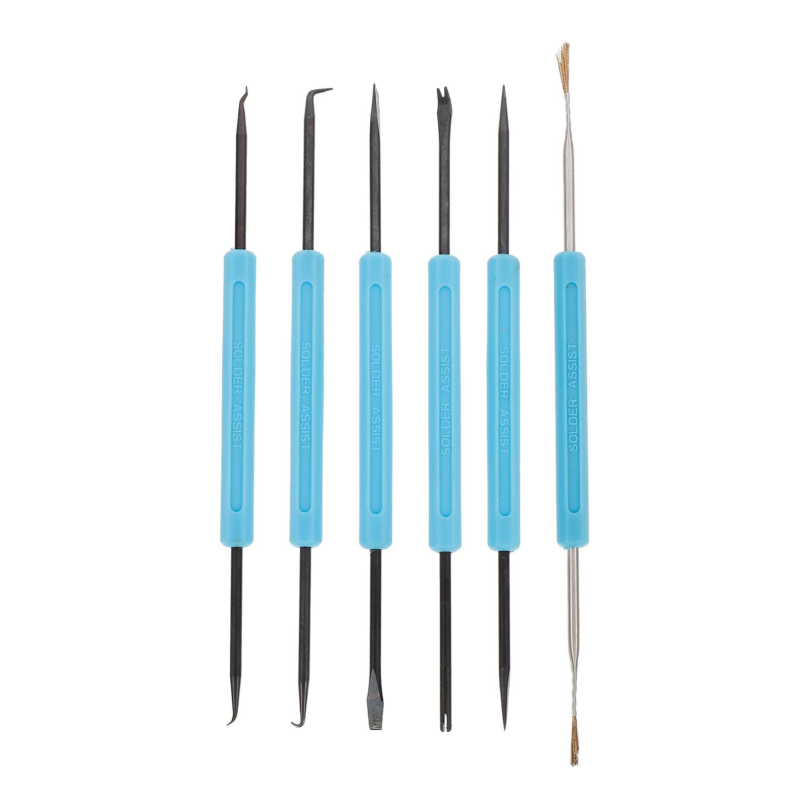 VILLCASE 6pcs Solder Assist Tools Professional Soldering Accessories Kit Soldering Assist Aid Repair Tool (Sky- Blue)